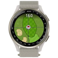 Montre de golf intelligente GPS AMOLED de 45 mm Approach S50 de Garmin - Ivoire