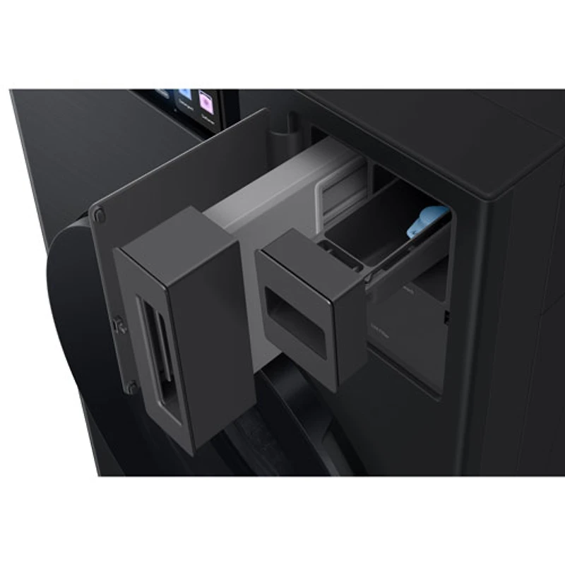 Samsung 6.1 Cu. Ft. Vented Electric Washer & Dryer Combo (WD90F53AVBAC) - Brushed Black