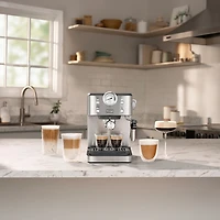 De’Longhi Linea Classic Espresso Machine - Stainless & Grey