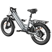 Blutron EB750S Electric Utility Bike (500W Motor / Up to 70km Battery Range / 32km/h Top Speed) - Future Grey - Only at Best Buy