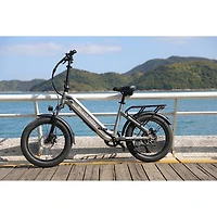 Blutron EB750S Electric Utility Bike (500W Motor / Up to 70km Battery Range / 32km/h Top Speed) - Future Grey - Only at Best Buy