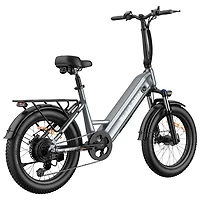 Blutron EB750S Electric Utility Bike (500W Motor / Up to 70km Battery Range / 32km/h Top Speed) - Future Grey - Only at Best Buy