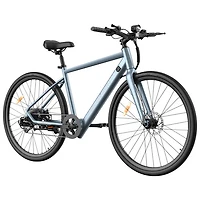 Blutron EB570 Electric Commuter Bike (350W Motor / Up to 50km Battery Range / 32km/h Top Speed) - Azure Blue - Only at Best Buy