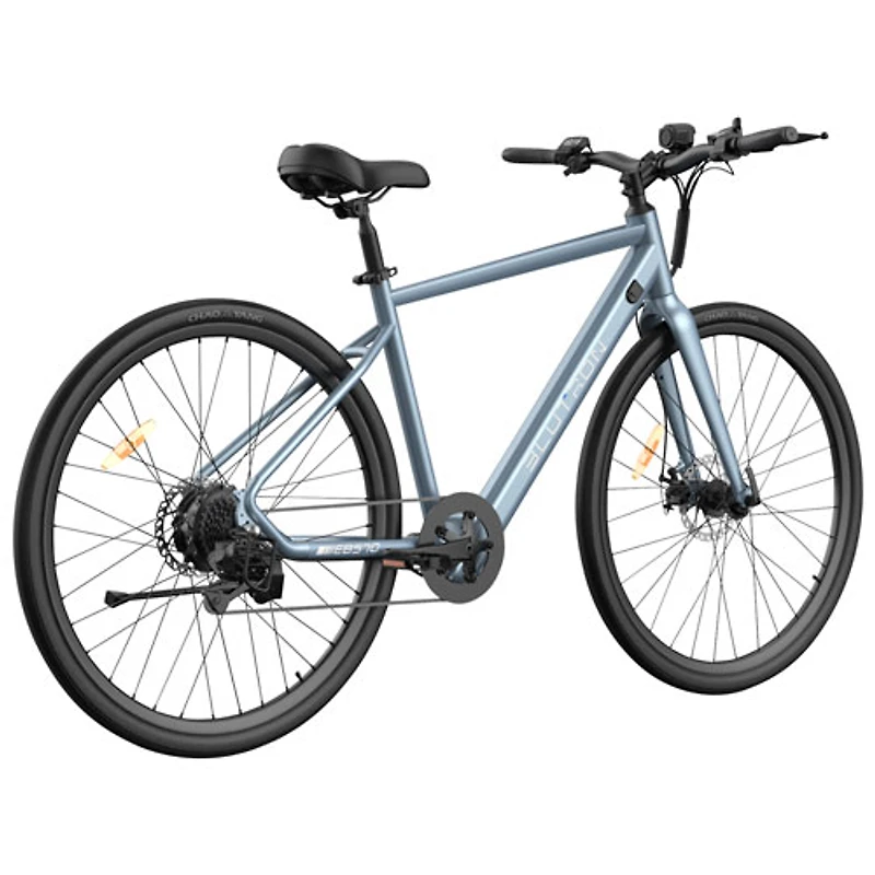Blutron EB570 Electric Commuter Bike (350W Motor / Up to 50km Battery Range / 32km/h Top Speed) - Azure Blue - Only at Best Buy