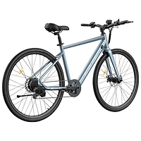 Blutron EB570 Electric Commuter Bike (350W Motor / Up to 50km Battery Range / 32km/h Top Speed) - Azure Blue - Only at Best Buy