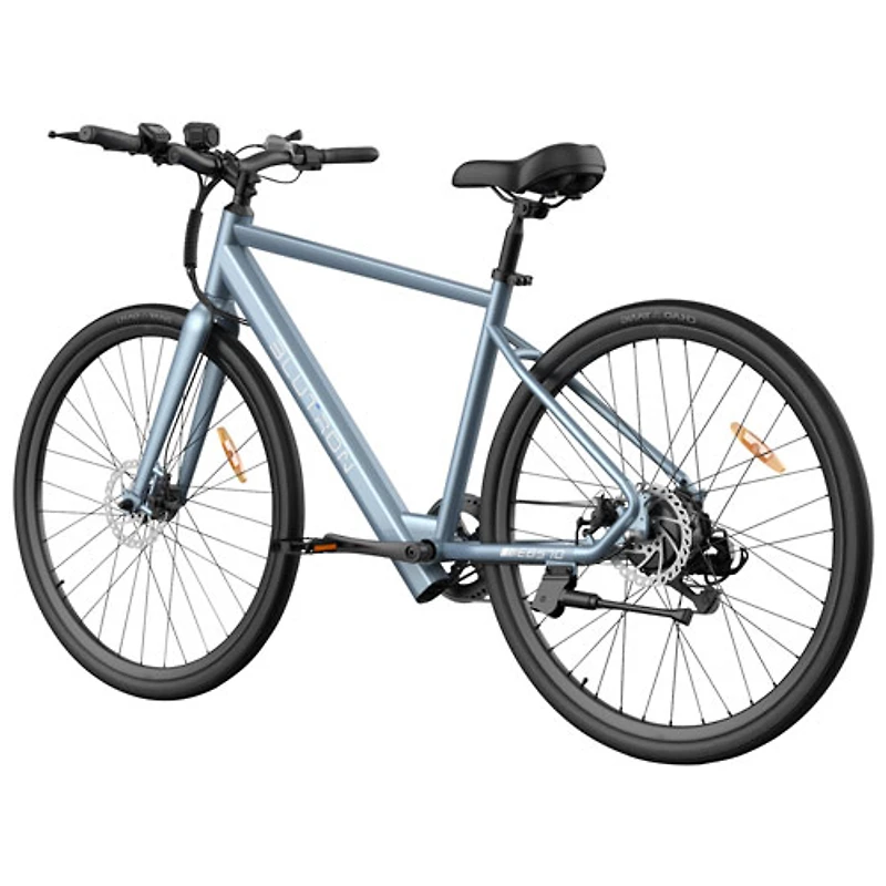 Blutron EB570 Electric Commuter Bike (350W Motor / Up to 50km Battery Range / 32km/h Top Speed) - Azure Blue - Only at Best Buy