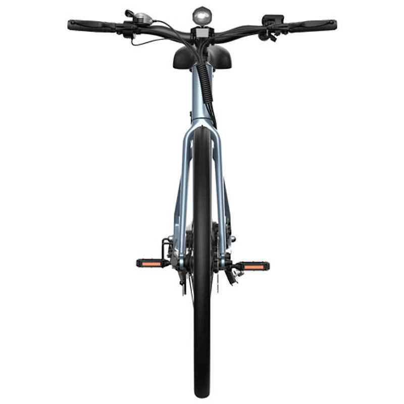 Blutron EB570 Electric Commuter Bike (350W Motor / Up to 50km Battery Range / 32km/h Top Speed) - Azure Blue - Only at Best Buy