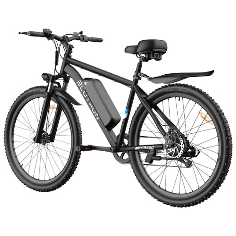 Blutron EB550 Electric Mountain Bike (500W Motor / Up to 60km Battery Range / 32km/h Top Speed) - Gilt Black - Only at Best Buy