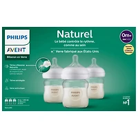 Philips Avent Glass Natural 4 oz. Baby Bottle Set - 3 Pack