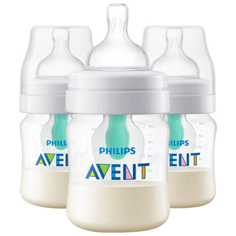 Ensemble avec biberons anticoliques 4 oz avec ventilation AirFree de Philips - Paquet de 3
