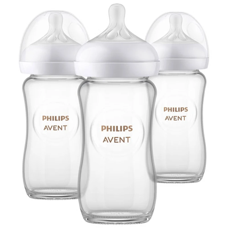 Philips Avent Glass Natural 8 oz. Baby Bottle Set - 3 Pack