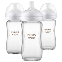 Philips Avent Glass Natural 8 oz. Baby Bottle Set - 3 Pack