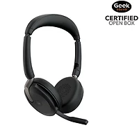 Open Box - Jabra Evolve2 65 Flex On-Ear Active Noise Cancelling Truly Wireless Bluetooth 5.2 Headset w/Mic