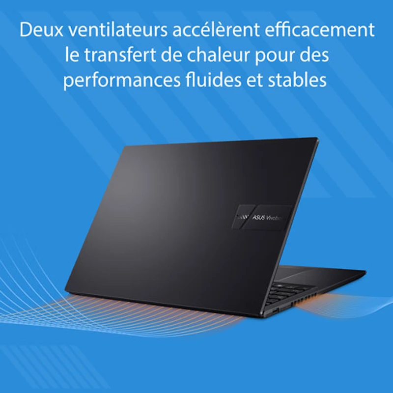 Portable de 16 po VivoBook 16 d'ASUS - Noir (Core i5-13420H d'Intel/RAM 16 Go/SSD 512 Go/Windows 11)