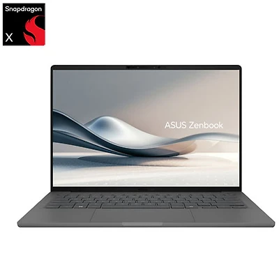 Portable Zenbook A14 14 po Copilot+ d'ASUS - Gris Islande (Snapdragon X/RAM 16 Go/SSD 1 To/Win 11)