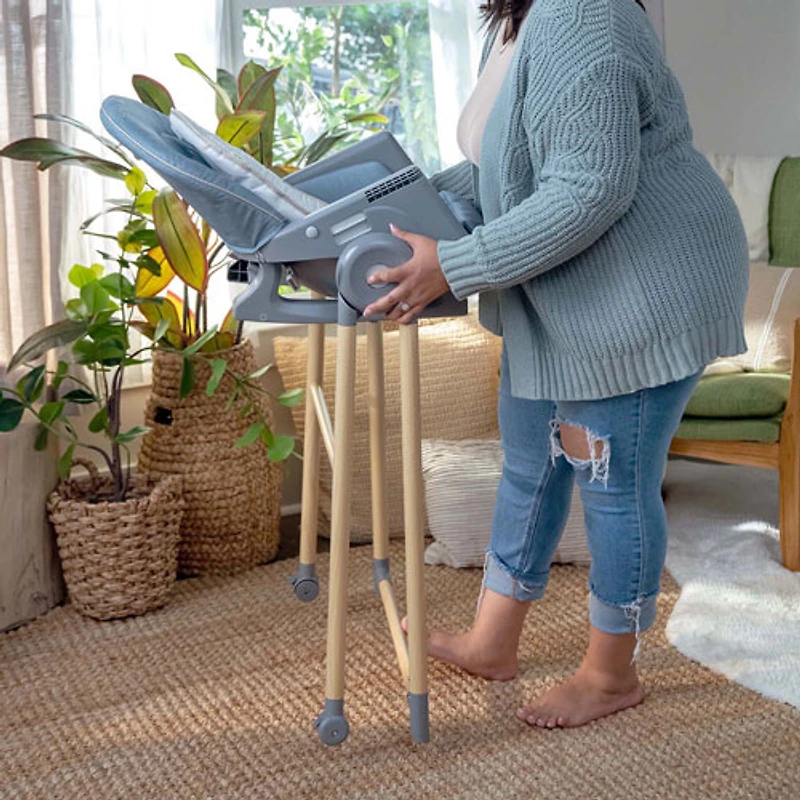 Chaise haute avec plateau 7-en-1 Proper Positioner Deluxe d'Ingenuity - Chambray