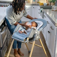 Ingenuity Proper Positioner Deluxe 7-in-1 High Chair with Tray - Chambray