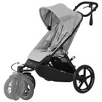 Poussette de jogging AVI Spin de Cybex - Gris brume