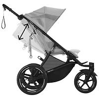 Poussette de jogging AVI Spin de Cybex - Gris brume