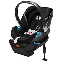 Poussette EOS + siège d'auto pour bébé Aton 2 de Cybex - Noir lunaire/Cadre argenté