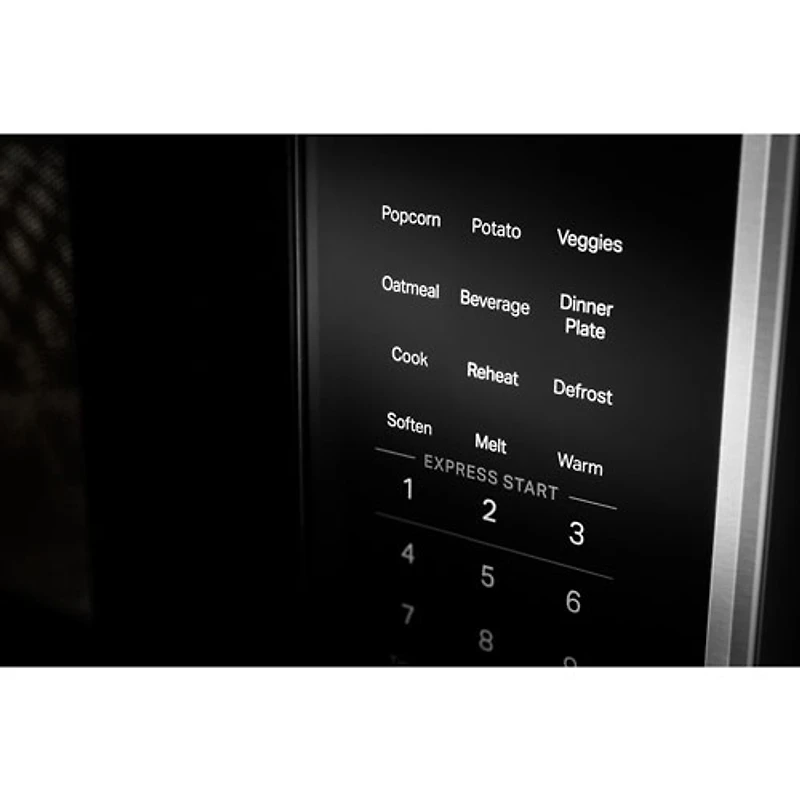 Four à micro-ondes à hotte intégrée de KitchenAid - 1,9 pi³ - Acier inoxydable PrintShield