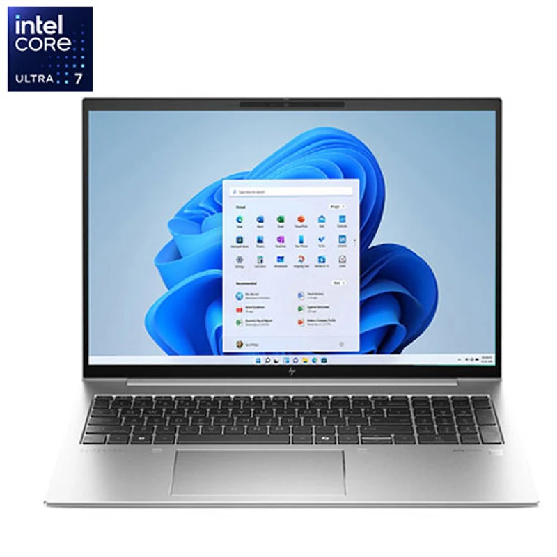 Portable professionnel EliteBook 860 G11 de 16 po de HP (Core Ultra 7 165U d'Intel/RAM 16 Go/SSD 512 Go/Win 11 Pro) - anglais