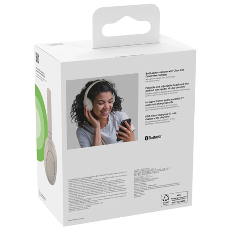 Casque d'écoute 100 % sans fil à isolation sonore SoundForm Surround de Belkin - Sable