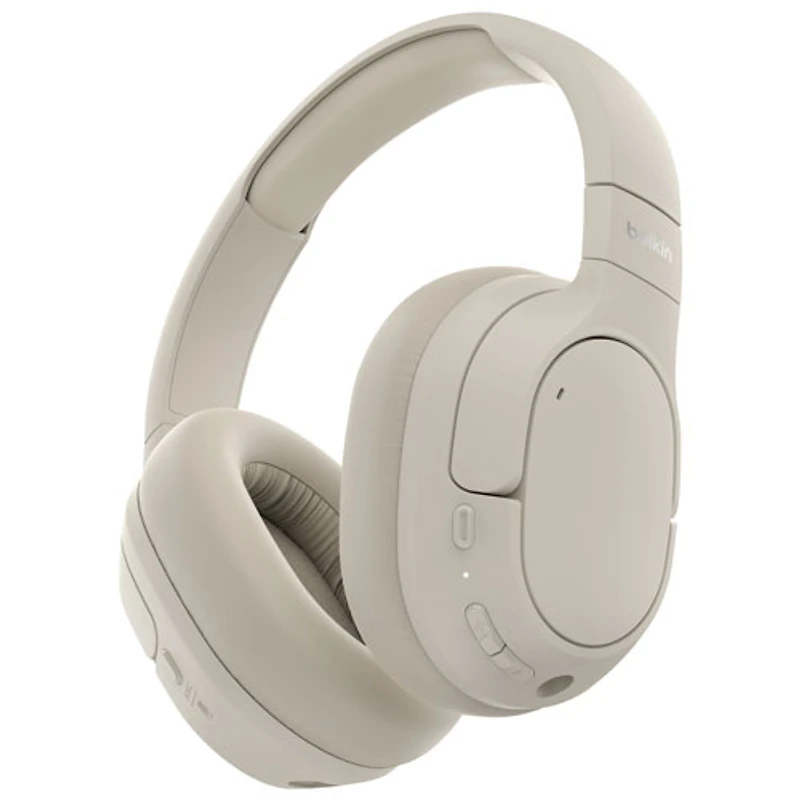 Belkin SoundForm Isolate Over-Ear Noise Cancelling True Wireless Headphones - Sand