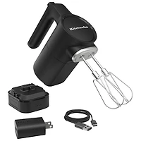 Mélangeur à main KitchenAid Go avec batterie - Noir mat