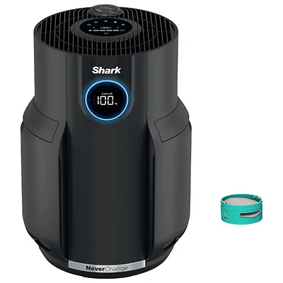 Purificateur d'air NeverChange de Shark avec filtre HEPA - Noir