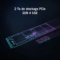 Ordinateur de jeu ROG G700 d'ASUS (Core Ultra 7 265F d'Intel/RAM Go/SSD 2 To/RTX