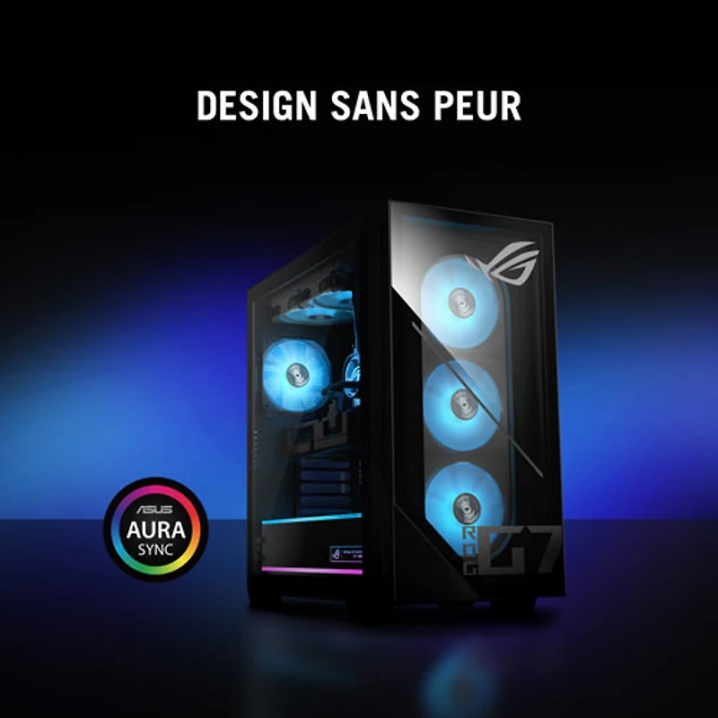 Ordinateur de jeu ROG G700 d'ASUS (Core Ultra 7 265F d'Intel/RAM Go/SSD 2 To/RTX