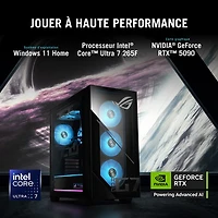 Ordinateur de jeu ROG G700 d'ASUS (Core Ultra 7 265F d'Intel/RAM Go/SSD 2 To/RTX