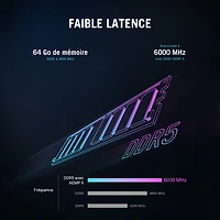 Ordinateur de jeu ROG G700 d'ASUS (Core Ultra 9 285K d'Intel/RAM 64 Go/SSD 2 To/RTX 5090)