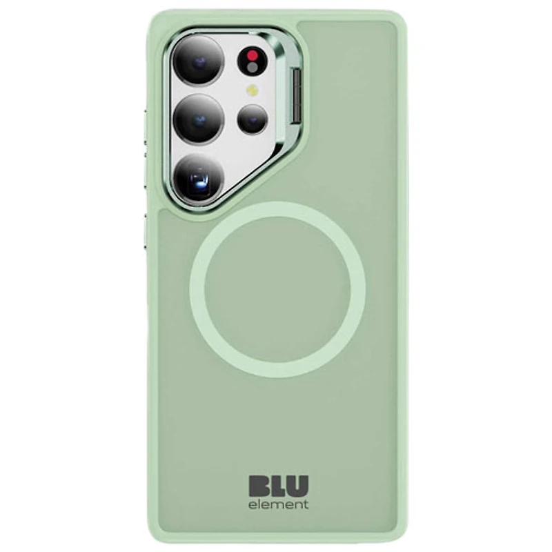 Étui ajusté Nuage chromatique de Blu Element avec MagSafe et béquille pour Galaxy S25 Ultra - Vert pâle