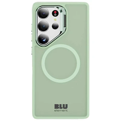 Étui ajusté Nuage chromatique de Blu Element avec MagSafe et béquille pour Galaxy S25 Ultra - Vert pâle