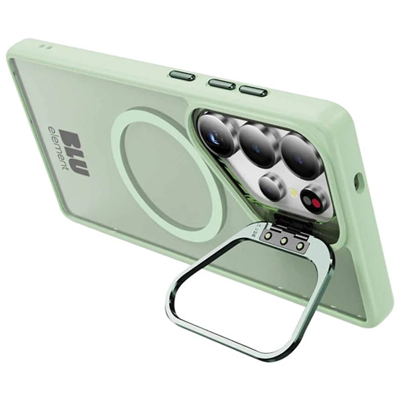 Étui ajusté Nuage chromatique de Blu Element avec MagSafe et béquille pour Galaxy S25 Ultra - Vert pâle