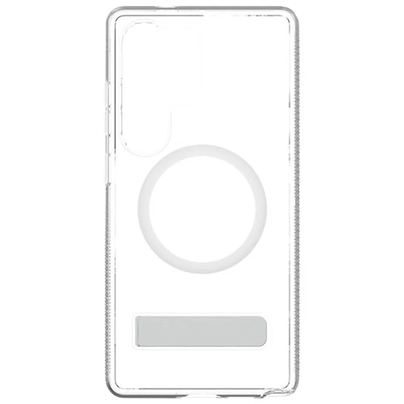 ZAGG Crystal Palace Snap Fitted Hard Shell Case with MagSafe & Kickstand for Galaxy S25 Ultra - Clear