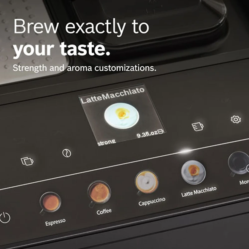 Machine à espresso automatique VeroCafe 500 de Bosch avec mousseur à lait - Noir