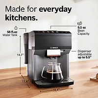 Machine à espresso automatique VeroCafe 500 de Bosch avec mousseur à lait - Noir