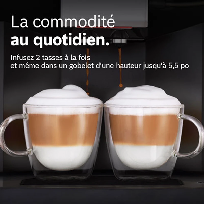 Machine à espresso automatique VeroCafe 500 de Bosch avec mousseur à lait - Noir