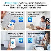 ASUS ZenWiFi BT8 Tri-Band Whole Home Mesh Wi-Fi 7 System - 2 Pack