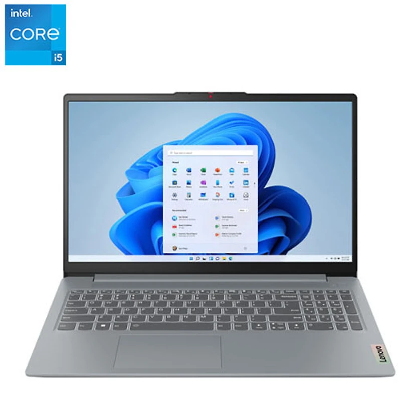 Portable 15,6 po IdeaPad Slim 3i de Lenovo - Gris arctique (Core i5-1335U d'Intel/RAM 16 Go/SSD 512 Go/Windows 11)