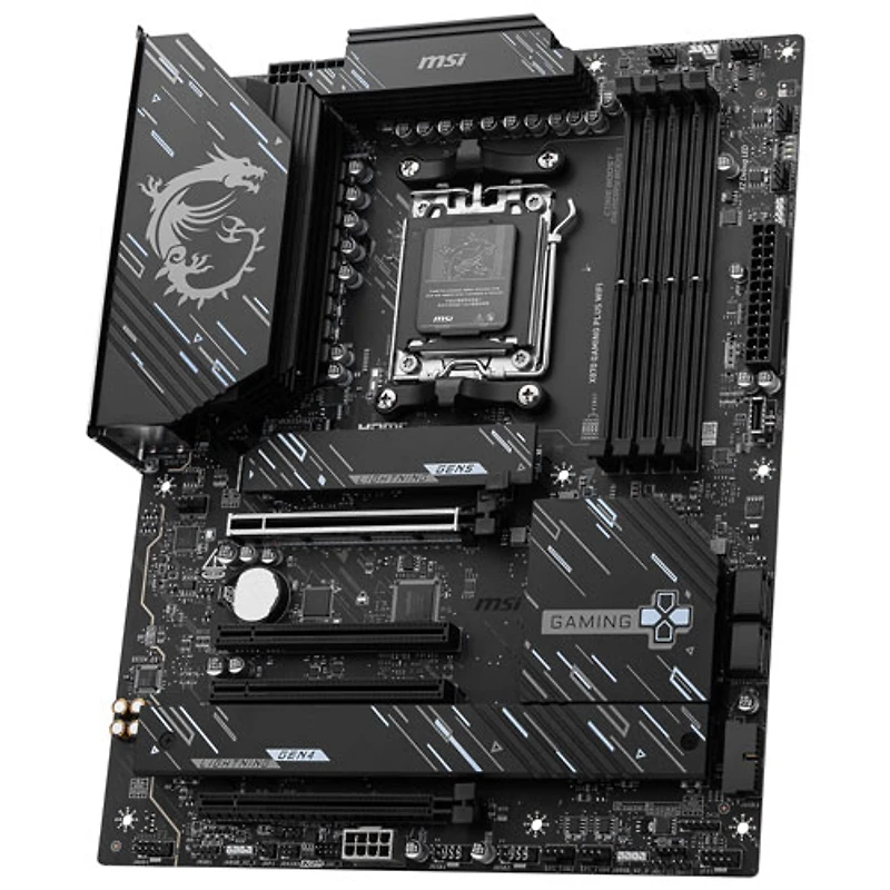 Carte mère X870 Gaming Plus Wi-Fi 7 ATX AM5 de MSI pour processeurs Ryzen 9000/8000/7000 d'AMD