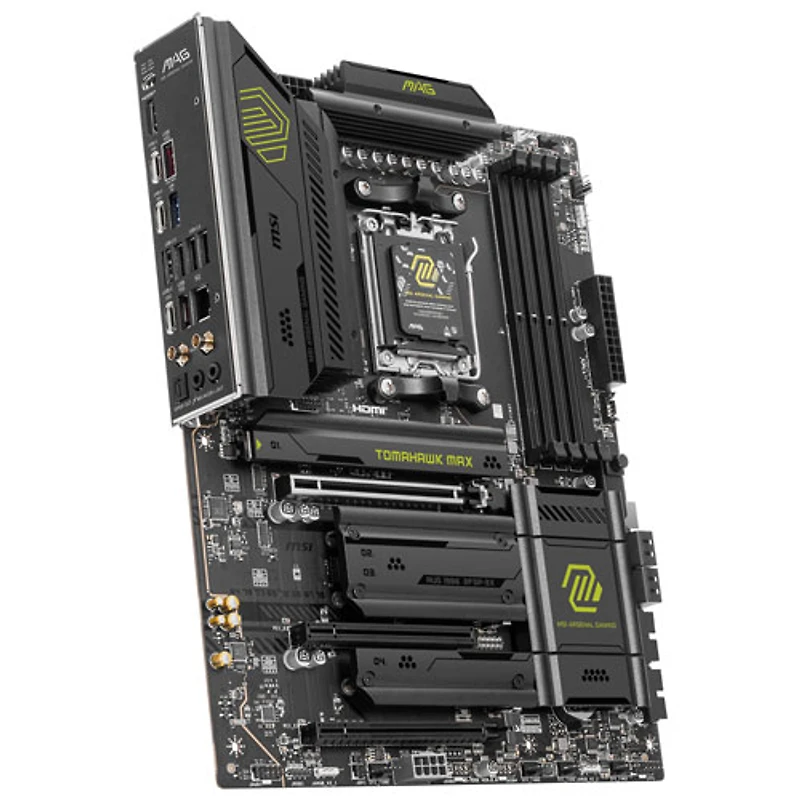 Carte mère MAG B850 Tomahawk Max Wi-Fi 7 ATX AM5 de MSI pour processeurs Ryzen 9000/8000/7000 d'AMD