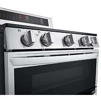LG 30" 7.3 Cu. Ft. Double Oven 5-Element Freestanding Electric Range (LDEL7324SE) - Stainless Steel