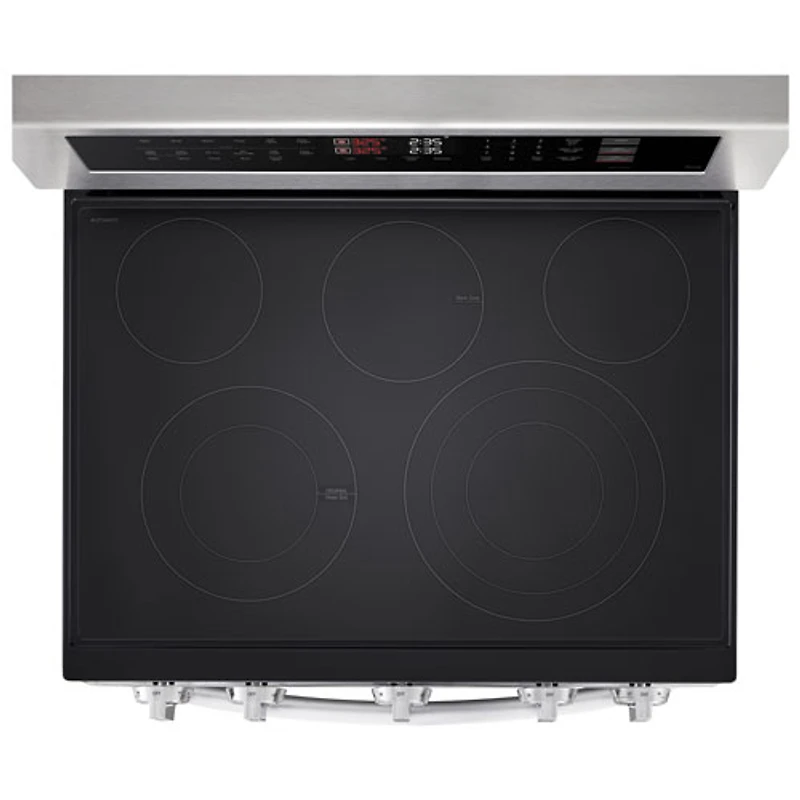 Cuisinière électrique autonome 5 éléments deux fours 7,3 pi³ 30 po de LG (LDEL7324SE) - Inox