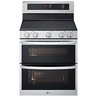 LG 30" 7.3 Cu. Ft. Double Oven 5-Element Freestanding Electric Range (LDEL7324SE) - Stainless Steel