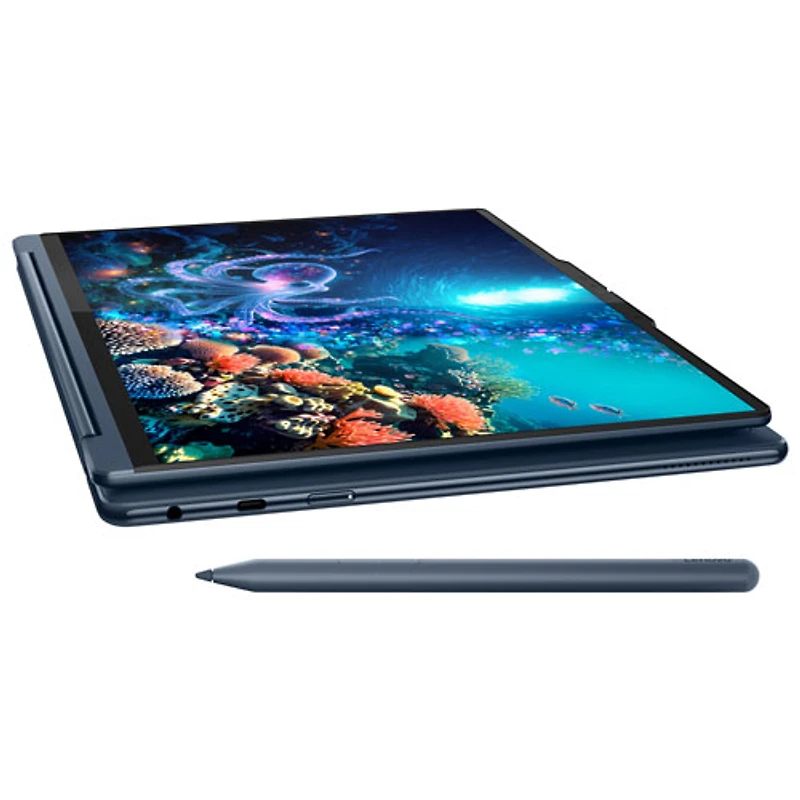 Portable 2-en-1 à écran tactile de 14 po Yoga 9i Copilot+ PC de Lenovo - Bleu cosmique (Core Ultra 7 258V d'Intel/RAM 32 Go/SSD 1 To/Win 11)
