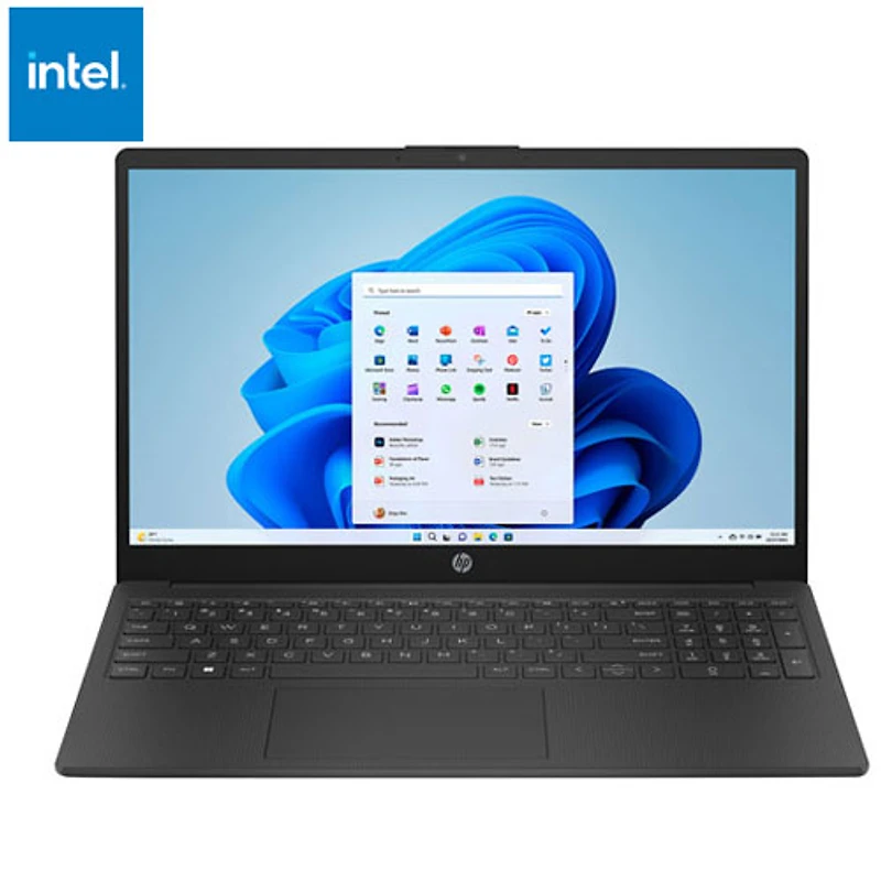 HP 15.6" Laptop w/ 1 year of Microsoft 365 - Jet Black (Intel N100/4GB RAM/128GB SSD/Windows 11 S Mode)